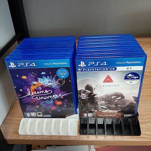 플스 PS3 PS4 PS5 게임 타이틀  CD7개 홀더 스탠드 보관함 친환경 국산