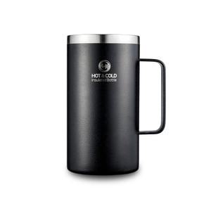 [리벤스]스텐 보온보냉 손잡이 머그컵 670ml(블랙)