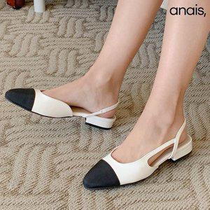 [아나이스] 투톤 배색 슬링백 3cm_24SS134 [무료배송]
