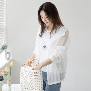 엄마옷 마담4060 베인시스루후드점퍼-ZJP2503009-