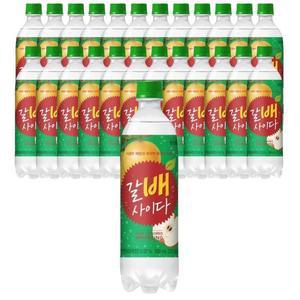 [해태제과] 해태음료 갈배 사이다 500ml 24개