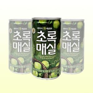 웅진 초록매실 180ml X 30캔 / 과즙음료 작은캔
