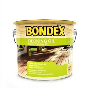 본덱스 데킹 오일 2.5L 오일스테인 강력한 침투력 외부의 데크 및 테라스 마감 전용 천연 데크제용