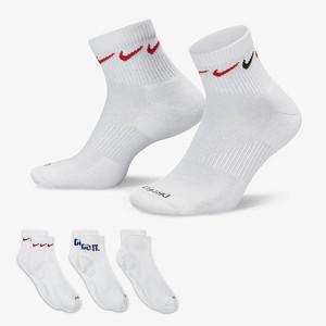 양말 에브리데이 플러스 쿠션 앵클 3개입 DH3827-902 화이트  데일리양말