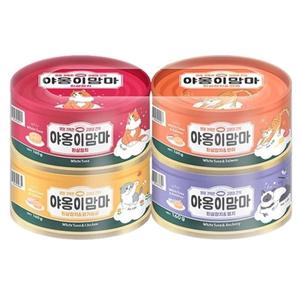 고양이 캔간식 4종 혼합 160g 1P 국내산 통조림 스낵 (WF1F28D)