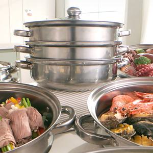 코벤 스텐 전골찜 찜의나라 찜기 3단 인덕션 전골냄비