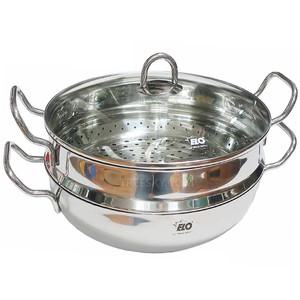 독일ELO 삼중바닥 스테인리스 인덕션 2단찜솥 궁중전골 양수냄비-28cm 1개 (6784)