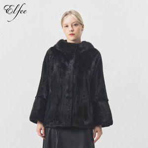 [하프클럽/진도]역대급 역시즌 혜택   진도 엘페 휘메일 풀스킨 밍크 후드 재킷 - 블랙(EJ11)