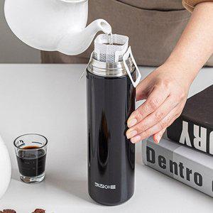 [키친아트] 라팔 원터치 보온병 진공 보냉 텀블러 500ml 블랙
