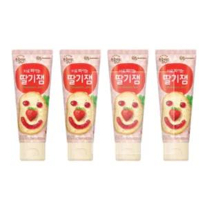 복음자리 딸기잼 튜브 짜먹는 디저트 토스트 100g 4개