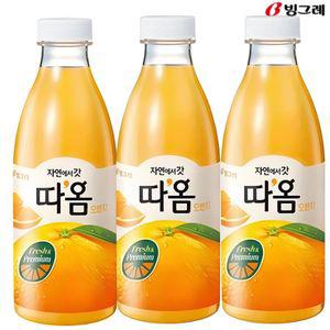 빙그레 따옴 오렌지주스 730ml (3입)