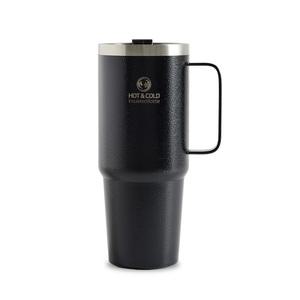 [리벤스] 대용량 손잡이 스텐 텀블러 콜드컵 900ml(블랙) 1P