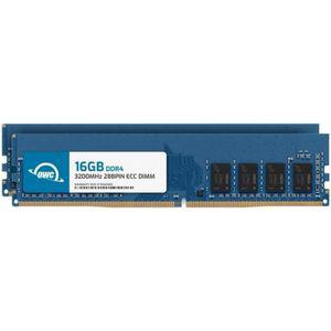 OWC 32GB(2x16GB) DDR4 3200MHz PC4-25600 CL22 1RX8 ECC Unbuffered UDIMM 1.2V 288핀 워크스테이션 서버
