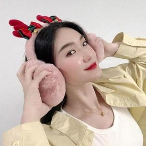 겨울 방울방울 귀마개 성탄절귀마개 따뜻 루돌프 윈터
