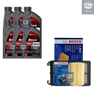 K8 GL3 2.5 가솔린 킥스 PAO1 0W30 6L SP 엔진오일+필터세트 0367-3020