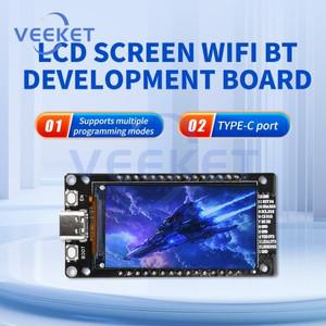 아두이노 마이크로파이썬용 개발 보드, TFT LCD 디스플레이, WiFi + BL 모듈, CH340, C타입, ESP32, 16MB,
