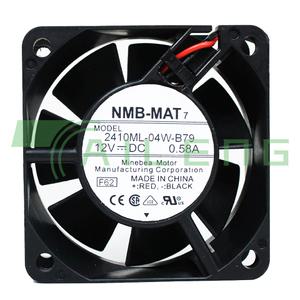 NMB 2410ML-04W-B79 -F62 6025 60x60x25mm 6cm DC 12V 0.58A 3선 서버 인버터 냉각 팬용