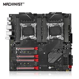 MACHINIST X99 듀얼 CPU 메인보드 LGA 2011-3 브라켓 제온 프로세서 M.2 슬롯 8 DDR4 RAM USB3.0 D8 MAX