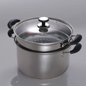 키친아트 3중 바닥 아티스트 2단 찜냄비 24cm (WFH32SV)
