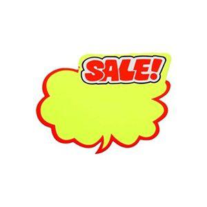 [셀러허브 패션][JHQS7OZ5_4B]4037 쇼카드(구름형 사무용품 SALE)소(6개입)