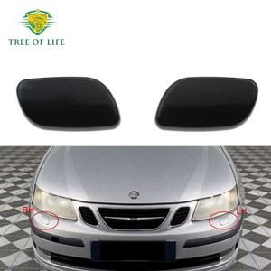 전면 헤드라이트 와셔 노즐 커버 헤드 램프 워터 스프레이 제트 캡 SAAB 9 3 93 2003 2004 2005 2006 2007 2008 2009 2010 2011