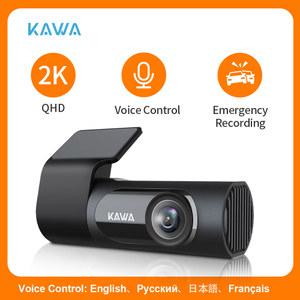 룸미러 블랙박스 2K KAWA 자동차 DVR D6 대시 1440P 비디오 레코더 WiFi App 음성 제어 카메라 WDR 센서 야간 투시경 숨겨진 Dashcam