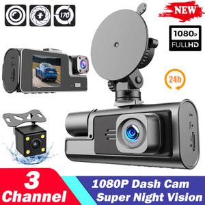 화물차 블랙 박스 IR 야간 투시경 1080P 비디오 레코더 후면보기 카메라 차량 자동차 DVR 액세서리가있는 채널 대시