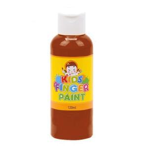 [MENPIL6G_52GP]낱색 핑거페인트 키즈맘아트 갈색 120ml