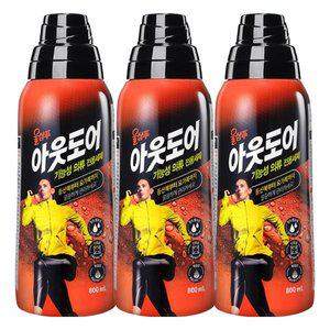[기타]애경 울샴푸 아웃도어 용기 800ml X 3개