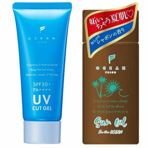 썬탠 세트 OCEAN TRICO 오션 트리코 UV 컷 젤 선 오일 바디 여름 도쿄 차고