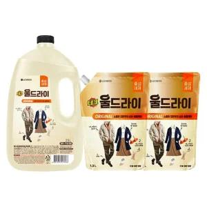 테크 울드라이 용기 2.5L 1개 + 리필 1.3L 2개