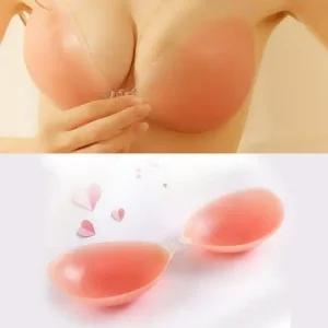 누드브라 오프숄더 실리콘 비키니 끈없는브라 리라  8182216)