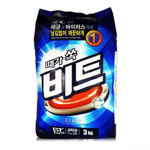 라이온코리아 비트 가루세제 리필 3kg 1개