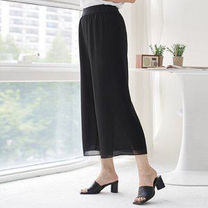 엄마옷 마담4060 쉬폰와이드팬츠 여성바지 -ZPN2505046-