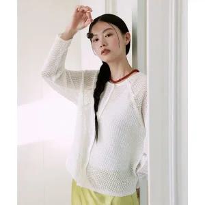 매장정품 더엣지 THEATG 3PACK 25SS 크로셰 가디건 2054239672 126753