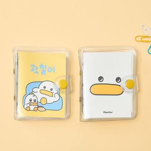 곽철이 귀여운 캐릭터 미니 3공 바인더 다이어리 라인 유선 미니 노트 포켓 핸디 수첩