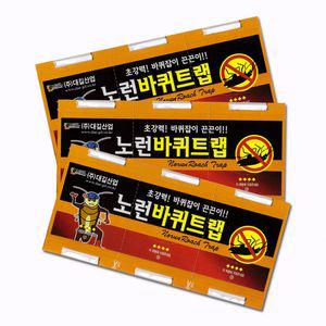 노런 바퀴트랩 해충 끈끈이 4개 3매입 방제 없애는약 제거 벌레