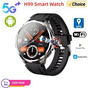 H99 스마트워치 5G LTE 안드로이드 10 0 190 로터리 카메라 삽입 Sim 카드 Google Play 앱 다운로드 GPS WIFI 심박수 Smartwatch