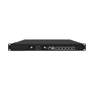 HUNSN 1U 방화벽 장치 10GB, OPNense, VPN, 네트워크 랙마운트, 코어 I7 14700, RJ16, H61 / B660, 인텔 2.5GbE I226-V 6개, SFP+ 82599ES 2개, 32G RAM, 256G SSD