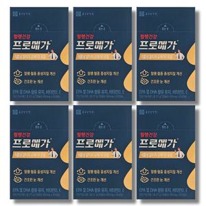 종근당건강 프로메가 식물성 알티지 오메가3 듀얼 450mg x 60캡슐 6박스