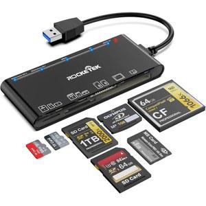 SD/Micro SD/TF/XD/CF/MS용 USB 3.0 멀티 카드 리더 - Windows, Mac, Linux용 7-in-1 메모리 리더/어댑터(USB-A)