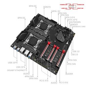 MACHINIST X99 D8 MAX 마더보드 LGA 2011-3  Intel Xeon 2680 V4 듀얼 CPU 프로세서 DDR4 ECC RAM 데스크탑