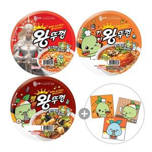 모코코 왕뚜껑110gx6개+김치왕뚜껑110gx6개+짬뽕왕뚜껑110gx6개