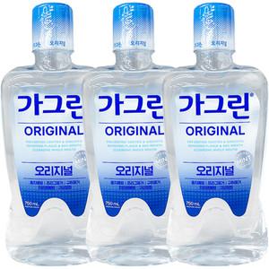 동아제약 가그린 오리지널 구강청결제 750ml 3개