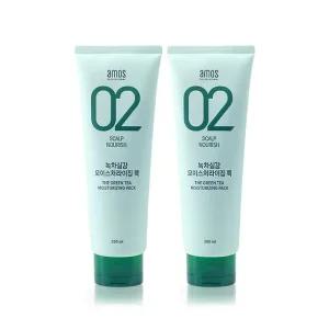 아모스 녹차실감 인텐시브 모이스처 팩 250g 1+1 (C)