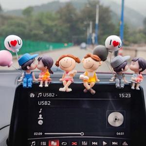 네비게이션 피규어 차량용 커플 대시보드 악세사리 인테리어 인형 네비