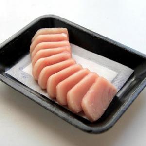 바로 먹는 슬라이스 오도로 참치회 흑새치 속살 100g 냉동참치 참다랑어 슬라이스참치회