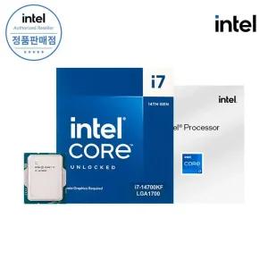 (게이머데이즈) 인텔 CPU 코어 i7-14세대 14700KF 랩터레이크 리프레시