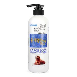 풍부한 거품 리트리버 대형 애견 샴푸 린스 550ml 2개