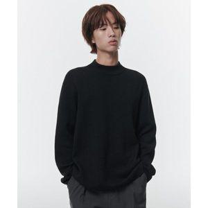(백화점 정품) 무신사 ST안다르D 미니멀 모크 넥 니트 [블랙] 703278